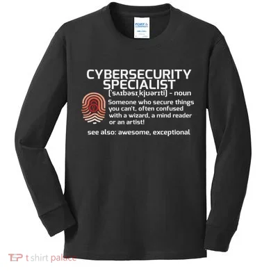 Cybersecurity Definition Engineering Gift Kids Long Sleeve Shirt
