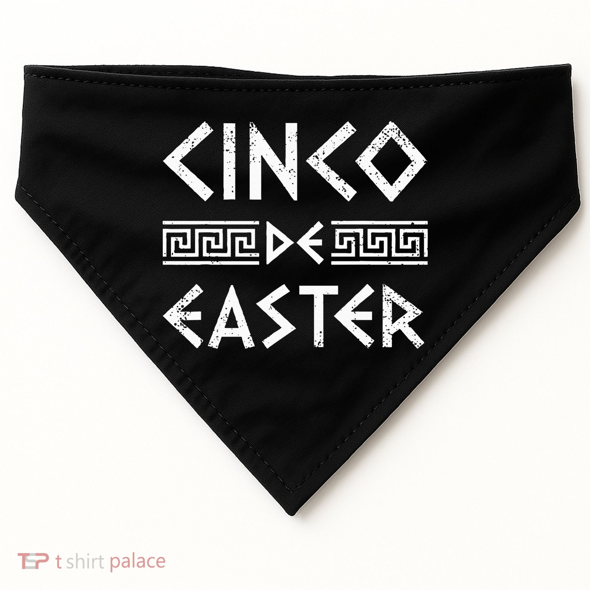 Cinco De Easter Funny Cinco De Mayo Orthodox Greek Easter USA-Made Doggie Bandana