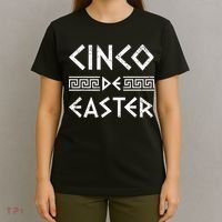 Cinco De Easter Funny Cinco De Mayo Orthodox Greek Easter T-Shirt thumb 4