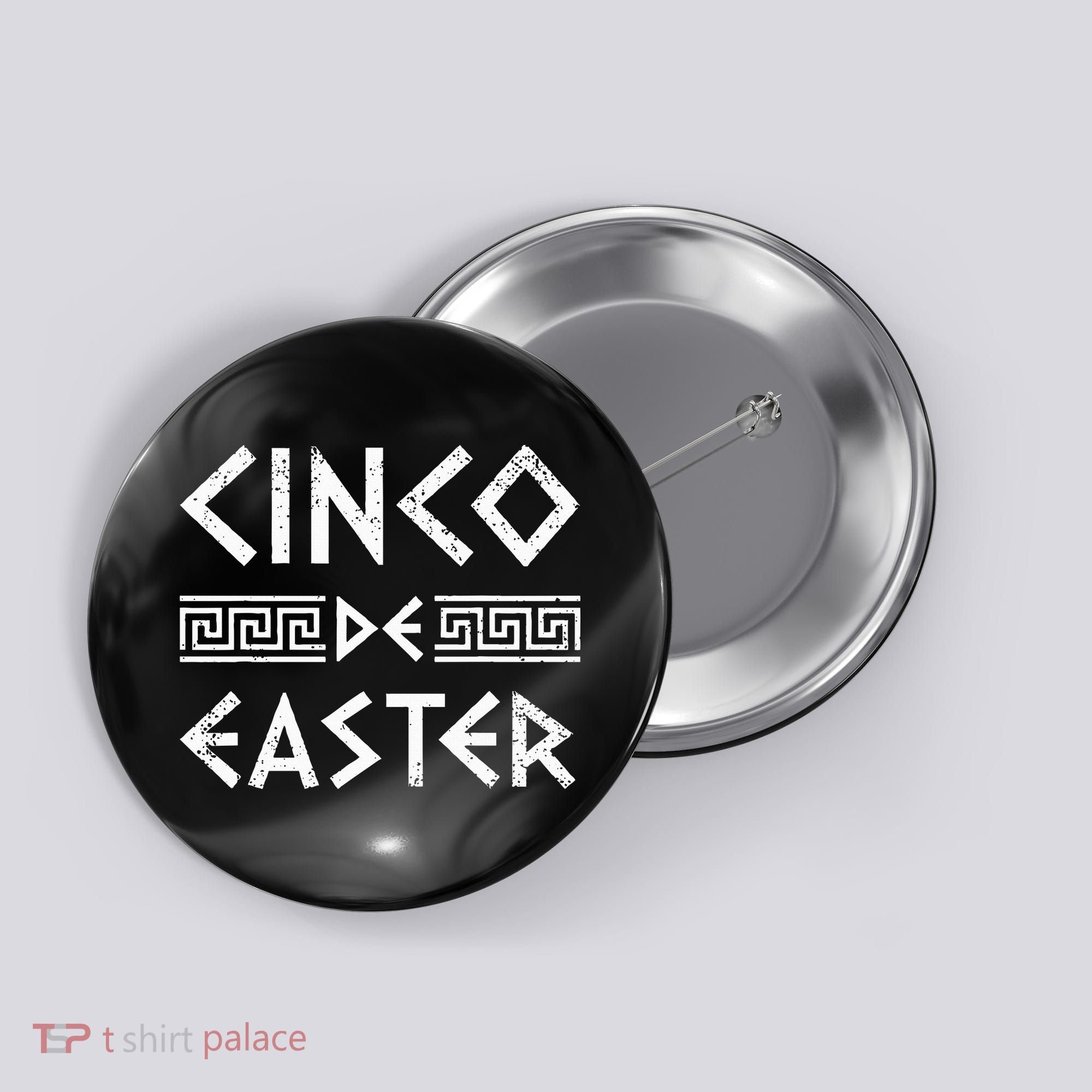 Cinco De Easter Funny Cinco De Mayo Orthodox Greek Easter Button