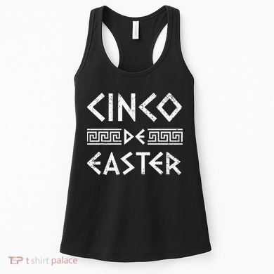 Cinco De Easter Funny Cinco De Mayo Orthodox Greek Easter Women's Tank Top