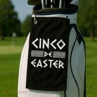 Cinco De Easter Funny Cinco De Mayo Orthodox Greek Easter Golf Towel thumb 2