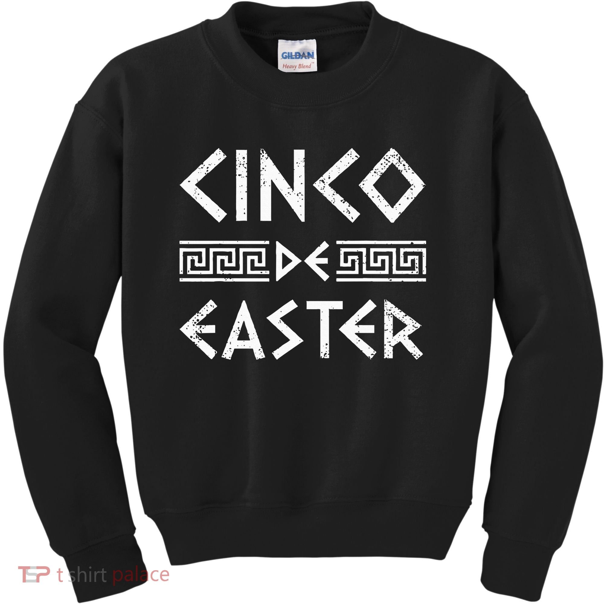 Cinco De Easter Funny Cinco De Mayo Orthodox Greek Easter Kids Sweatshirt