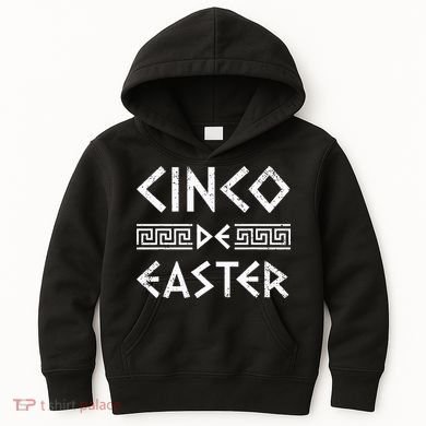Cinco De Easter Funny Cinco De Mayo Orthodox Greek Easter Kids Hoodie