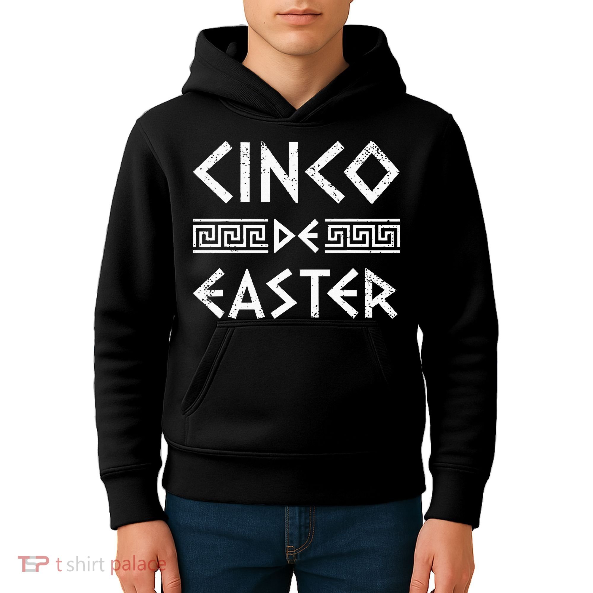 Cinco De Easter Funny Cinco De Mayo Orthodox Greek Easter Kids Hoodie