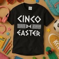 Cinco De Easter Funny Cinco De Mayo Orthodox Greek Easter Kids T-Shirt thumb 3