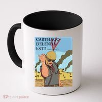 Carthago Delenda Est Funny Meme Coffee Mug thumb 0