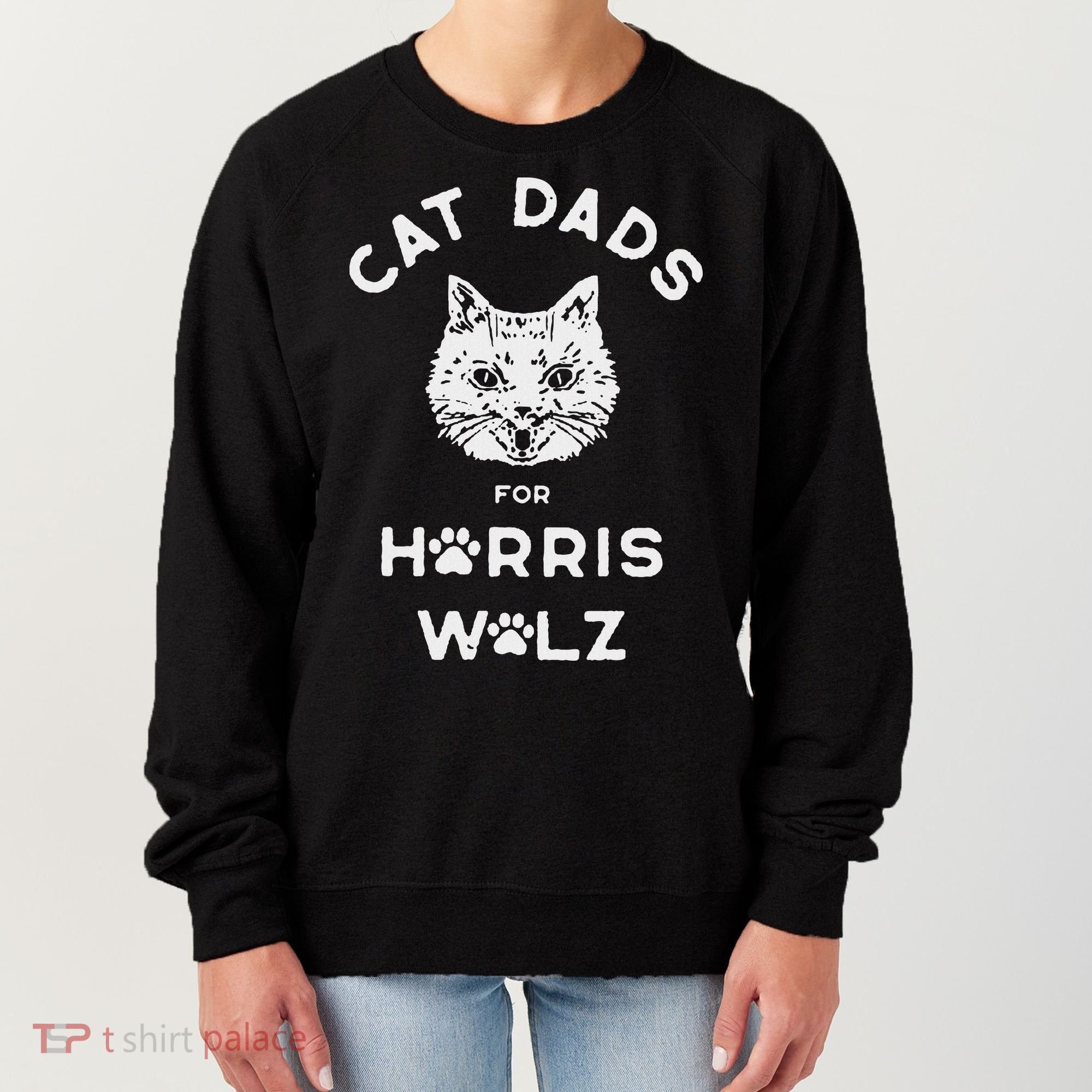 Cat Dads For Harris Walz Women's Sweatshirt