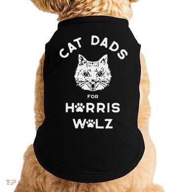 Cat Dads For Harris Walz Doggie Tank