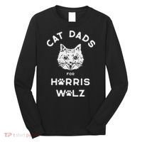 Cat Dads For Harris Walz Long Sleeve Shirt thumb 0