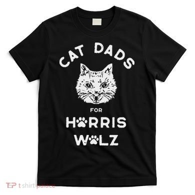 Cat Dads For Harris Walz T-Shirt