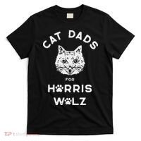 Cat Dads For Harris Walz T-Shirt thumb 0