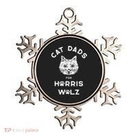 Cat Dads For Harris Walz Ornament thumb 0