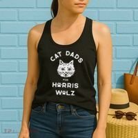 Cat Dads For Harris Walz Women's Tank Top thumb 2