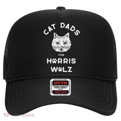 Cat Dads For Harris Walz Hat