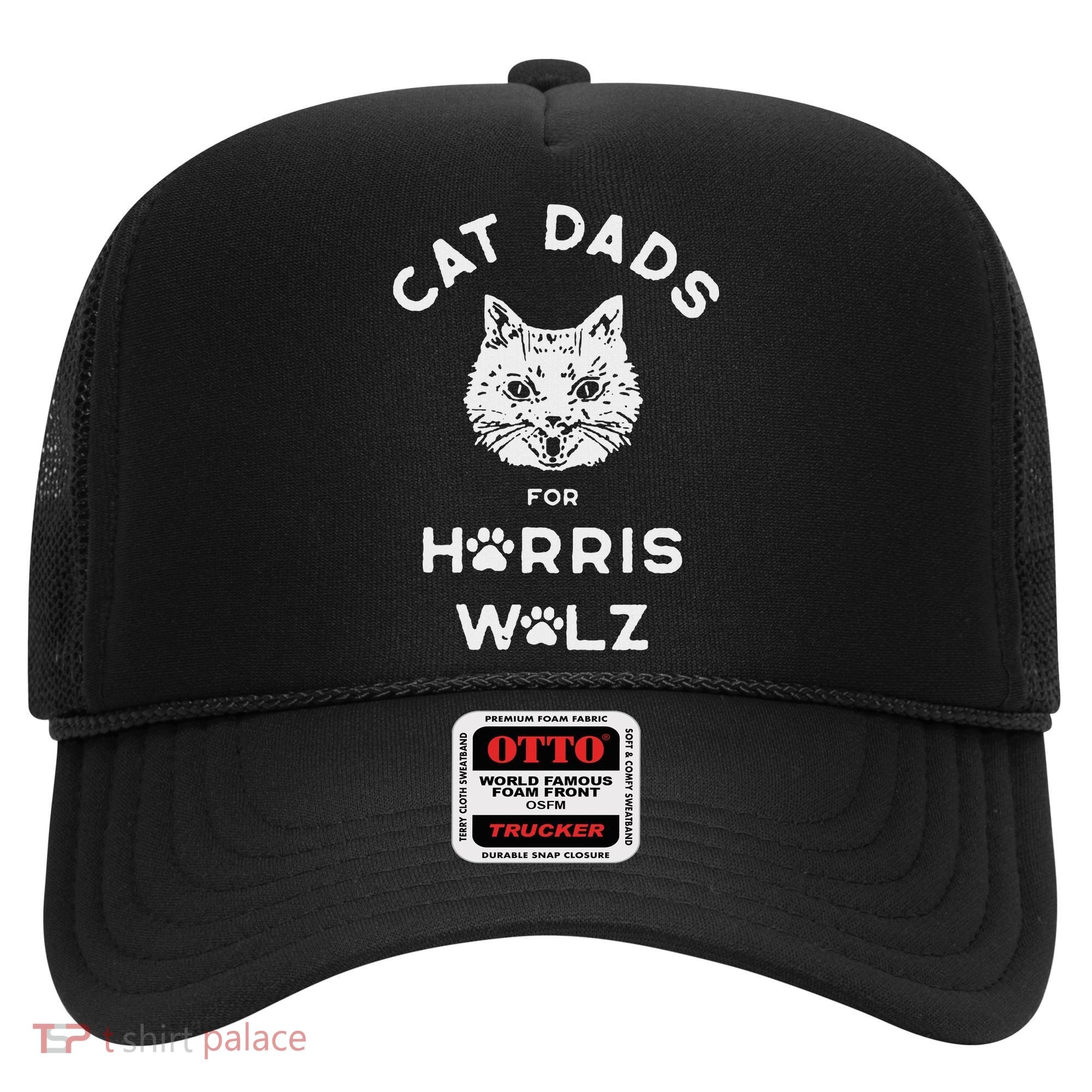 Cat Dads For Harris Walz Hat