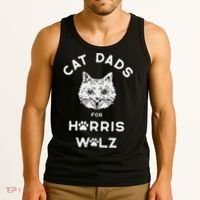 Cat Dads For Harris Walz Tank Top thumb 3