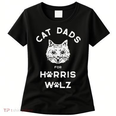 Cat Dads For Harris Walz Women's T-Shirt