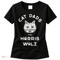Cat Dads For Harris Walz Women's T-Shirt thumb 0