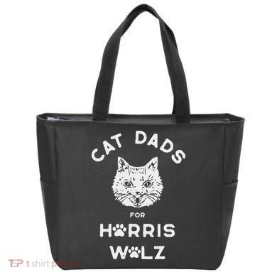 Cat Dads For Harris Walz Tote Bag