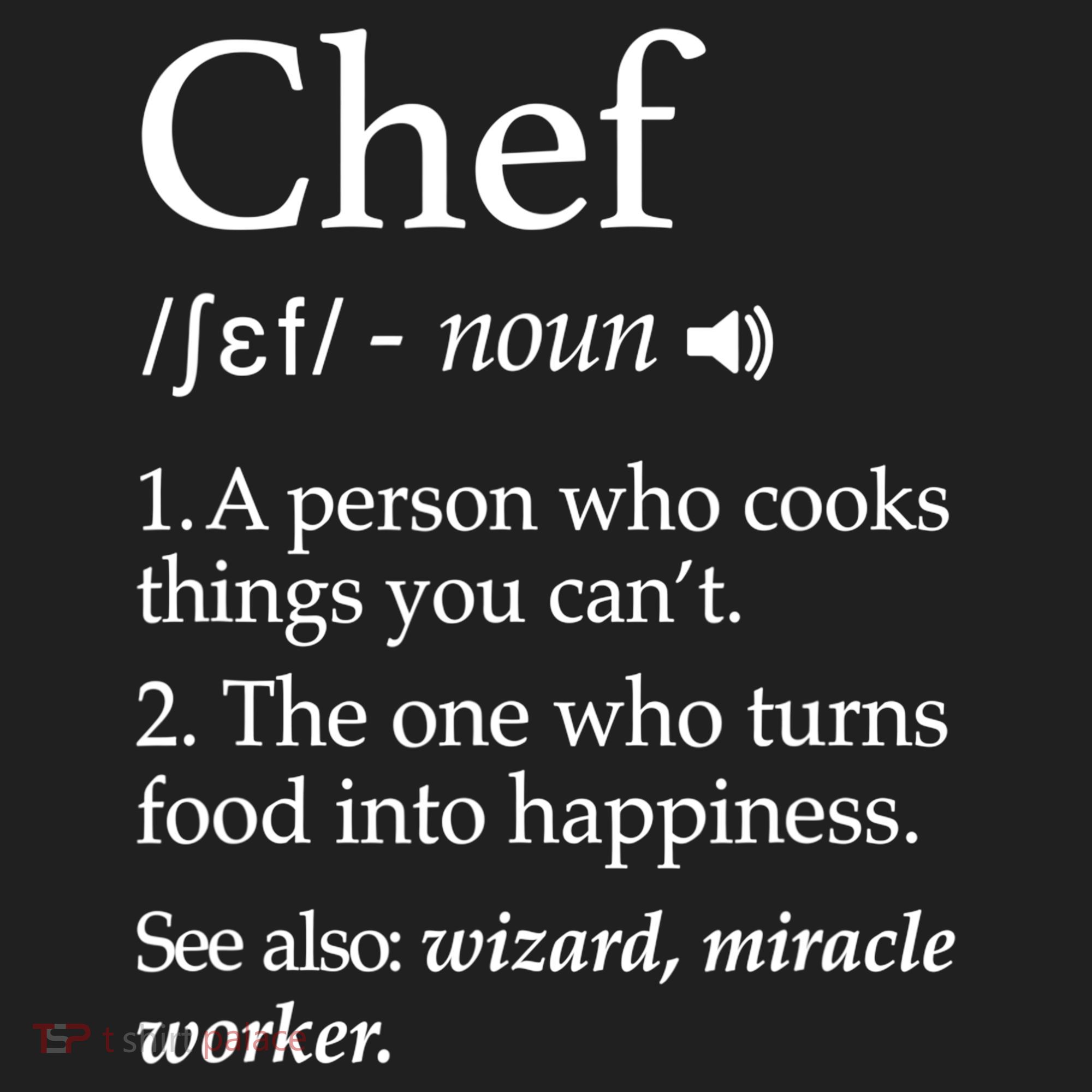 Chef Definition Funny Line Saying Cook Cooking Gifts Chefs TShirt Beanie