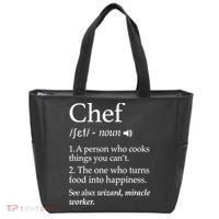 Chef Definition Funny Line Saying Cook Cooking Gifts Chefs TShirt Tote Bag thumb 0
