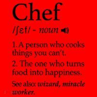 Chef Definition Funny Line Saying Cook Cooking Gifts Chefs TShirt Santa Hat thumb 1