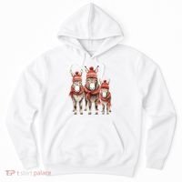 Christmas Donkey Family Matching Outfit Hoodie thumb 0