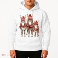 Christmas Donkey Family Matching Outfit Hoodie thumb 2
