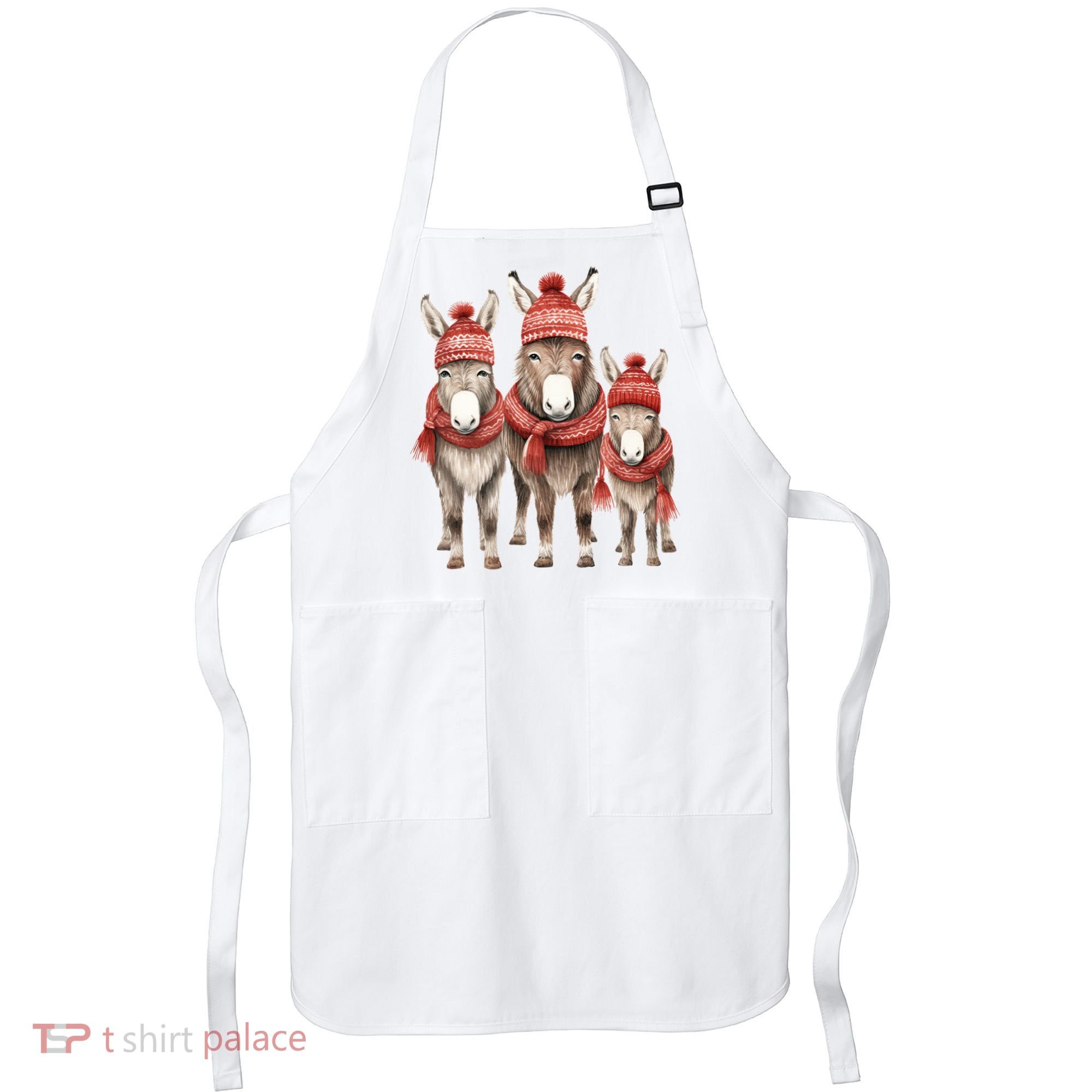 Christmas Donkey Family Matching Outfit Apron