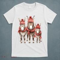 Christmas Donkey Family Matching Outfit T-Shirt thumb 5