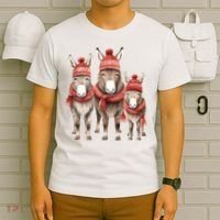 Christmas Donkey Family Matching Outfit T-Shirt thumb 6