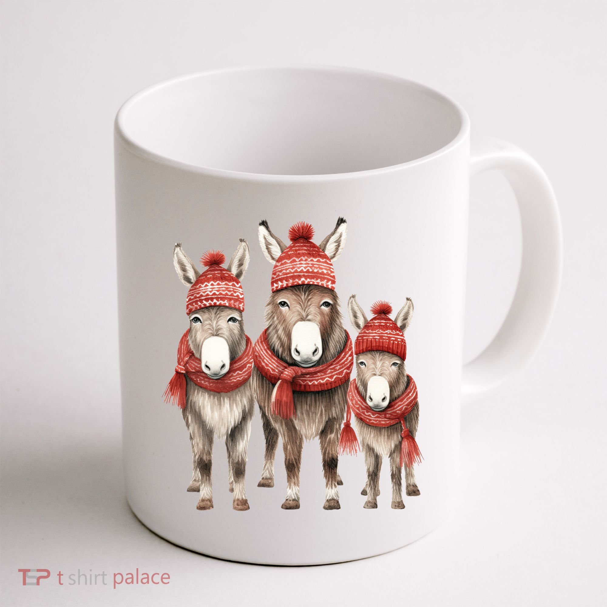Christmas Donkey Family Matching Outfit Coffee Mug