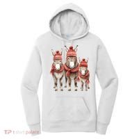 Christmas Donkey Family Matching Outfit Women's Hoodie thumb 0