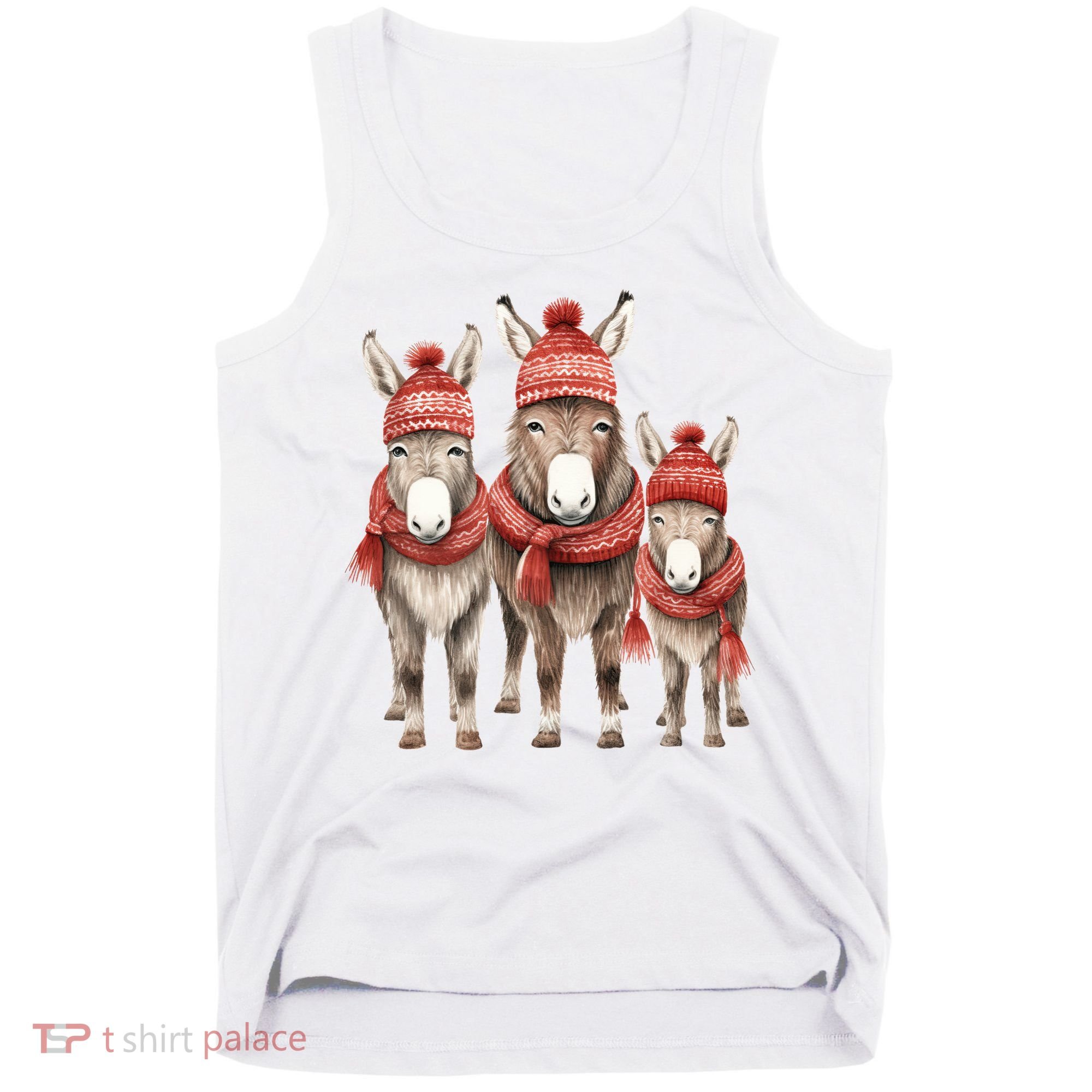 Christmas Donkey Family Matching Outfit Tank Top