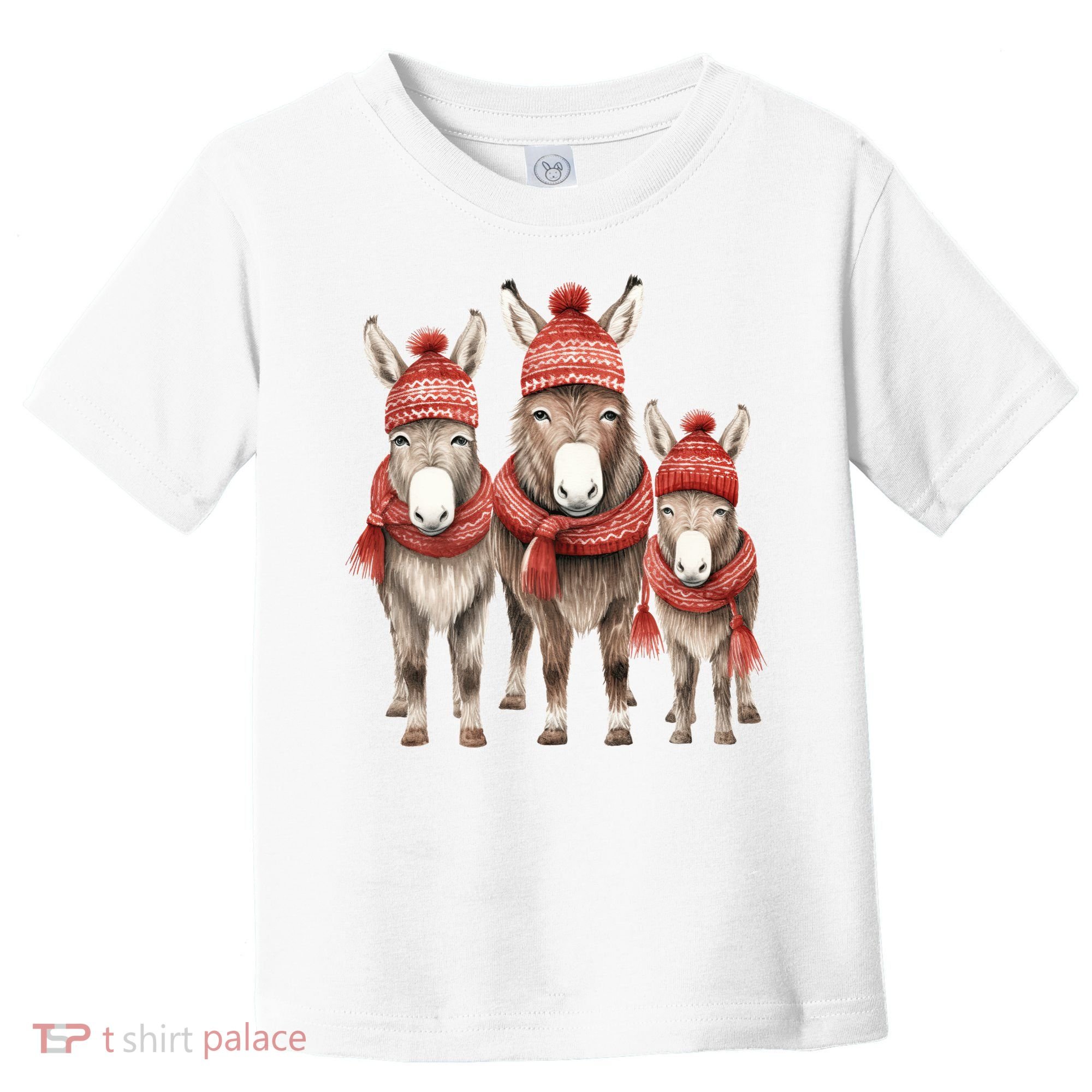 Christmas Donkey Family Matching Outfit Toddler T-Shirt