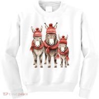 Christmas Donkey Family Matching Outfit Kids Sweatshirt thumb 0