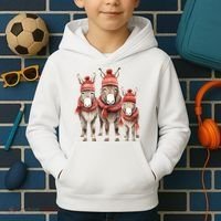 Christmas Donkey Family Matching Outfit Kids Hoodie thumb 2