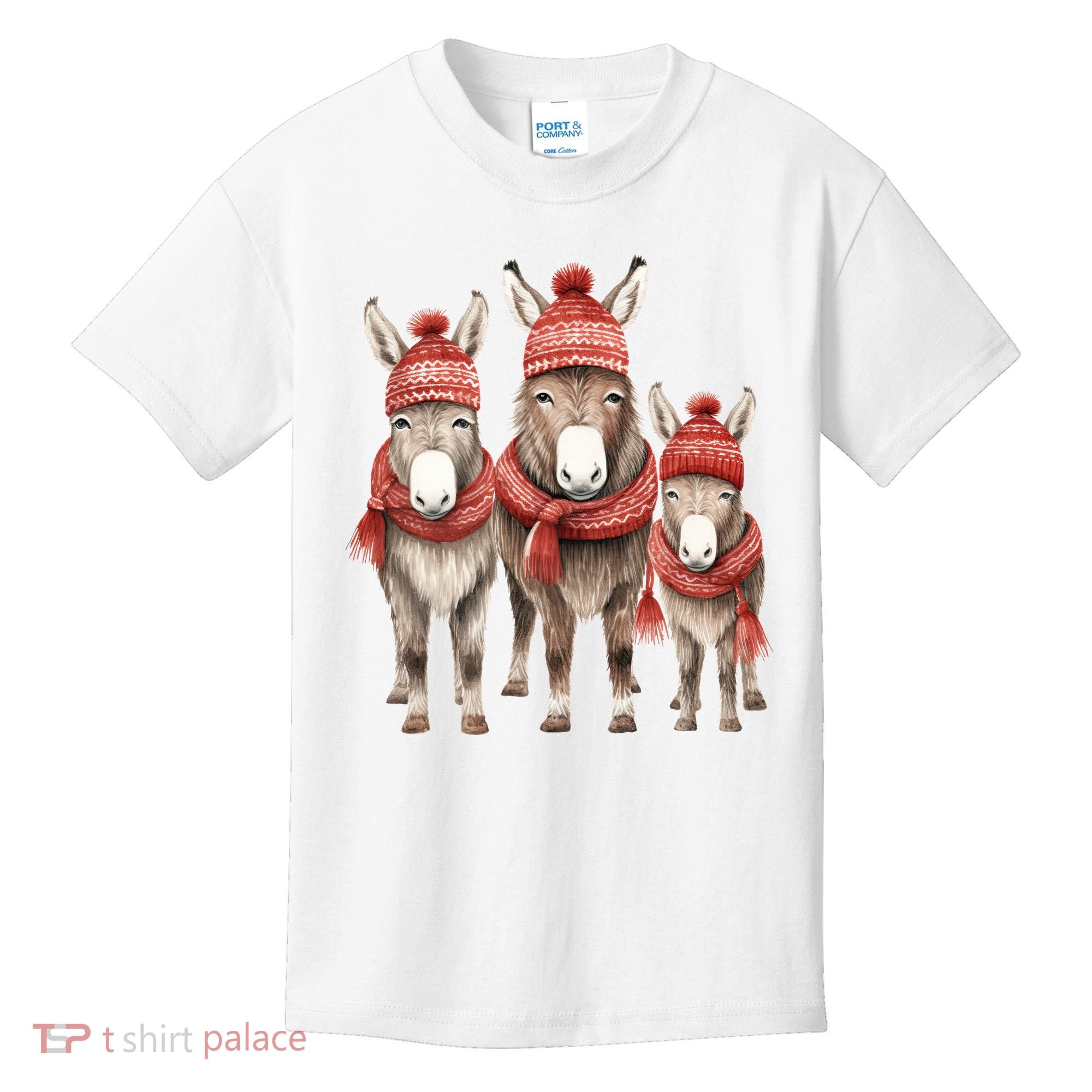 Christmas Donkey Family Matching Outfit Kids T-Shirt