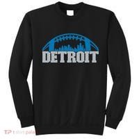 Cool Detroit Football With City Sweatshirt thumb 0