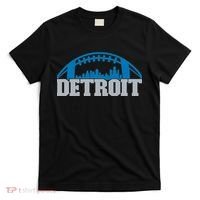 Cool Detroit Football With City T-Shirt thumb 0