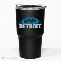 Cool Detroit Football With City Tumbler thumb 0