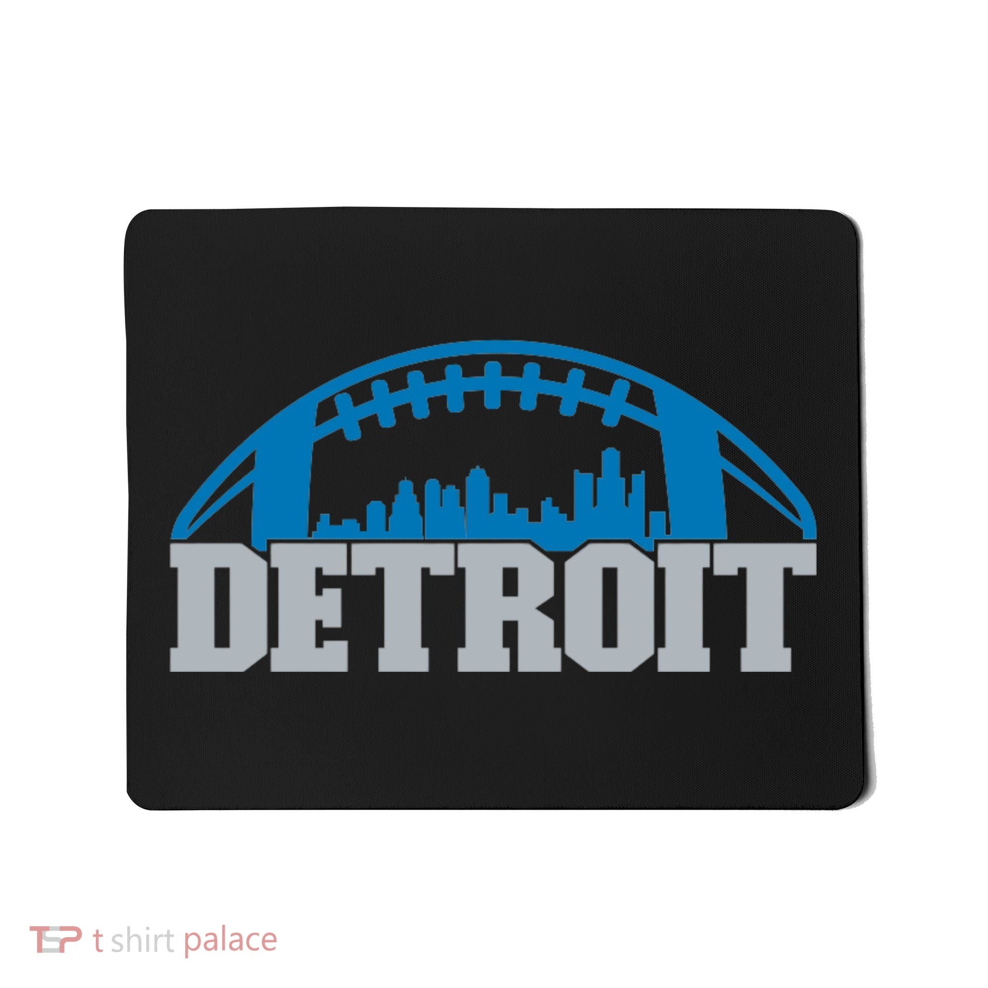 Cool Detroit Football With City Mousepad