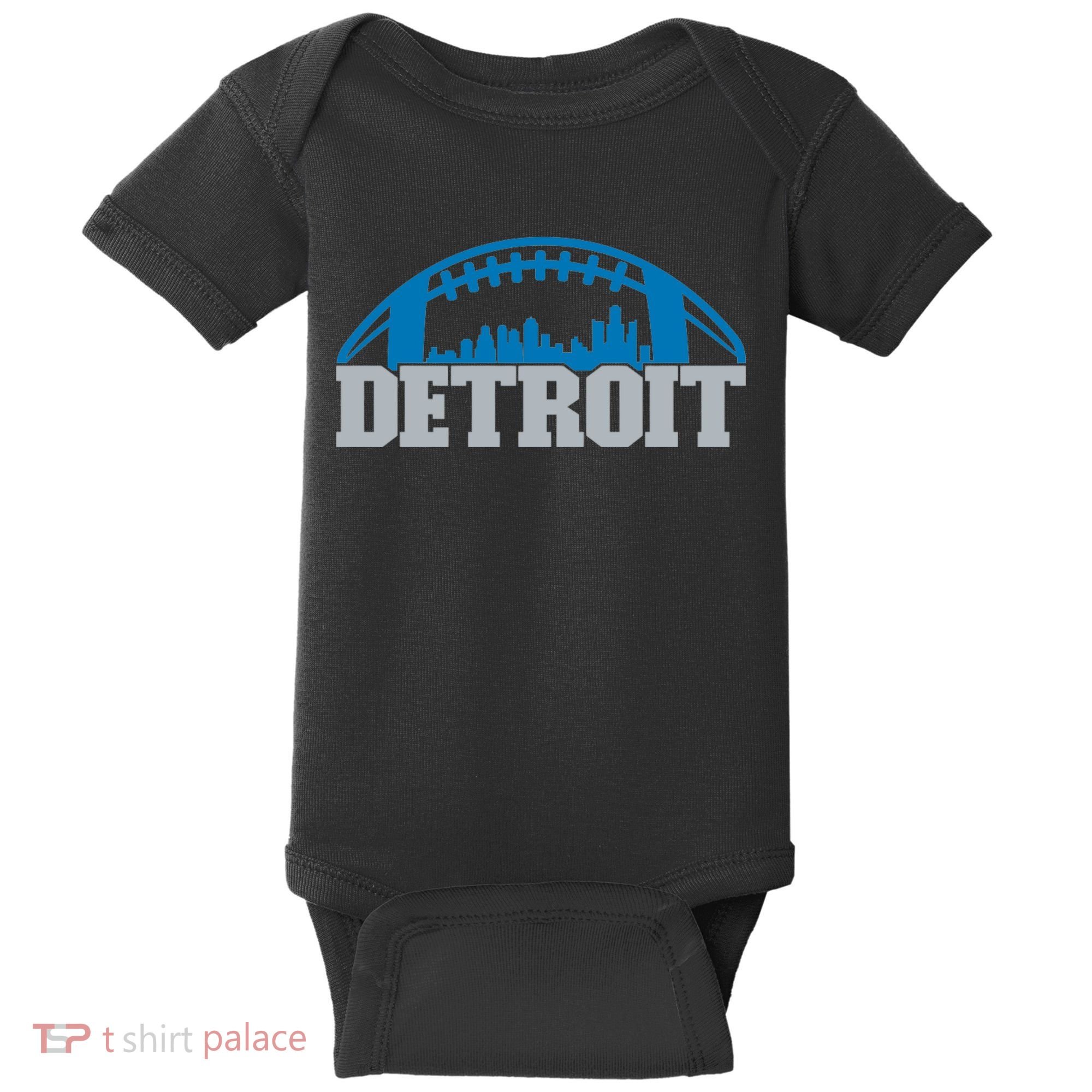 Cool Detroit Football With City Baby Bodysuit