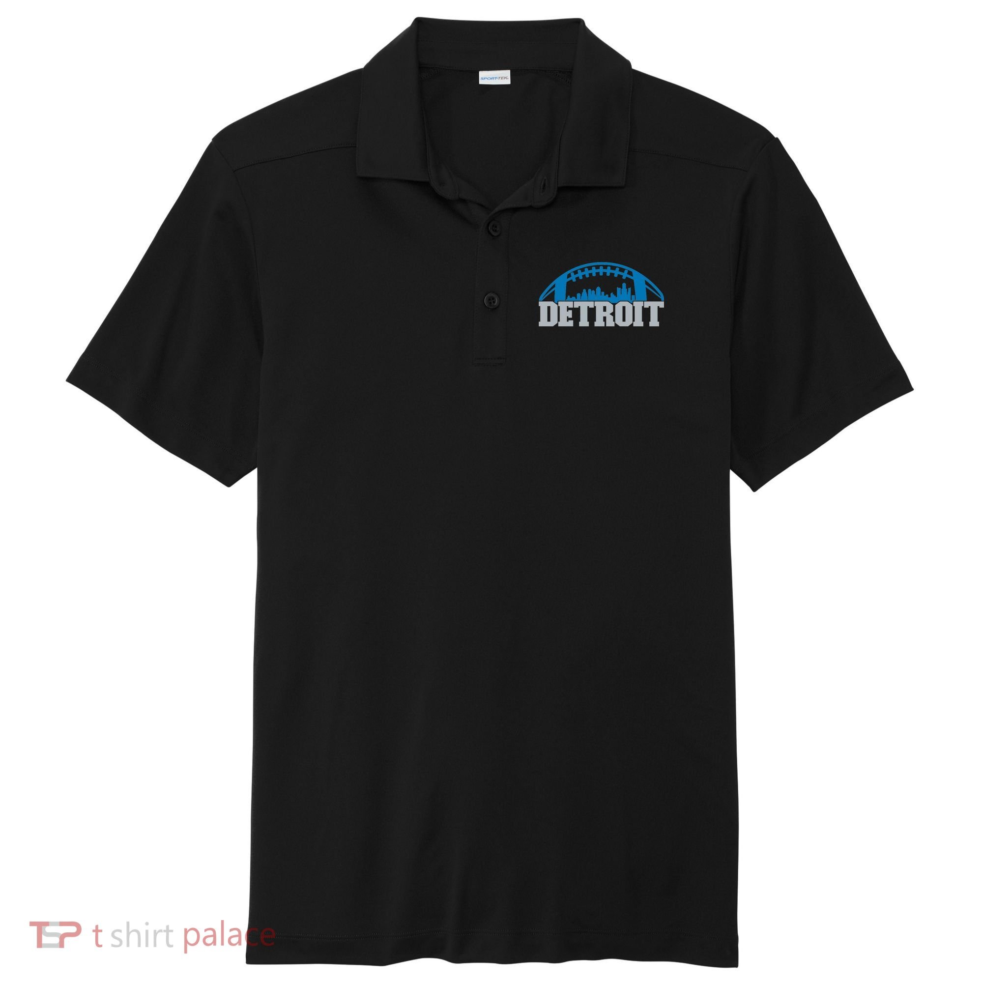 Cool Detroit Football With City Sport-Tek Posi-UV Pro Polo