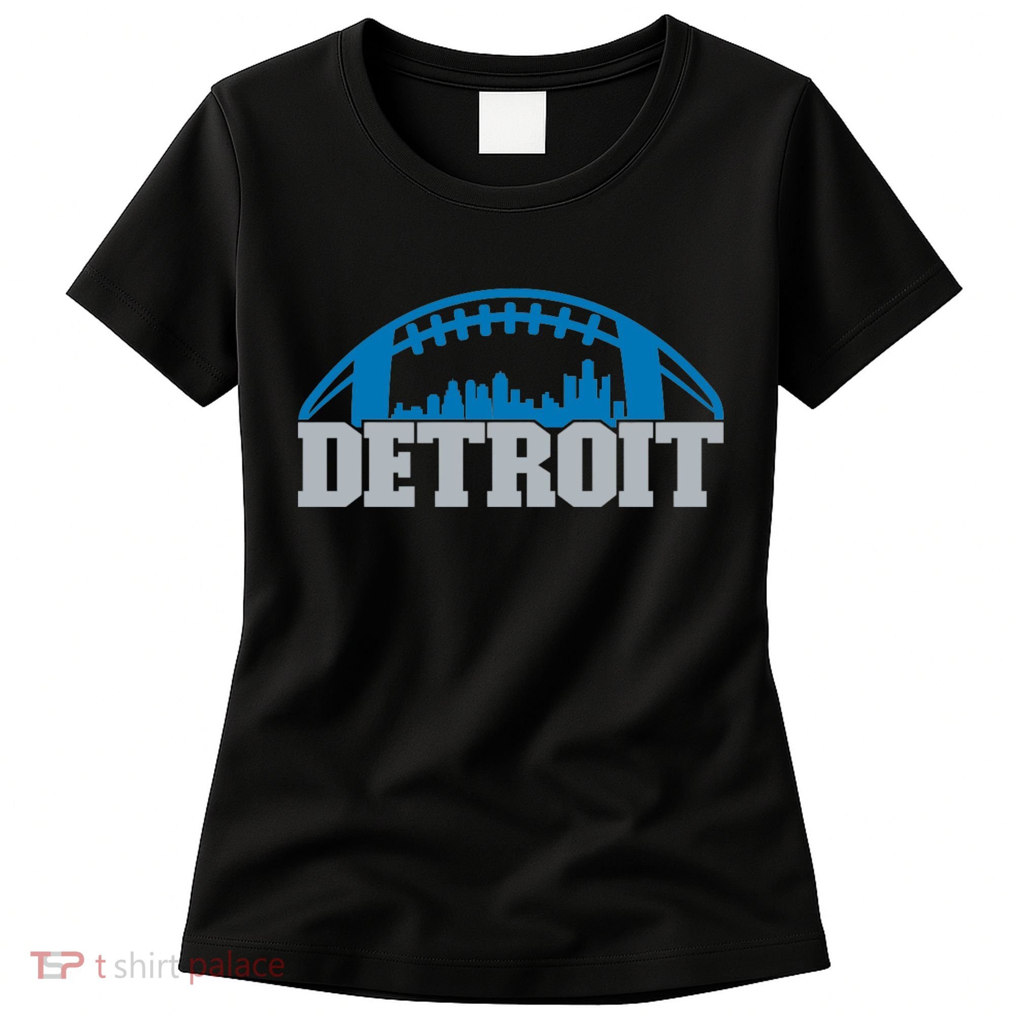 Cool Detroit Football With City Women's T-Shirt