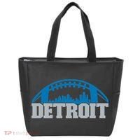 Cool Detroit Football With City Tote Bag thumb 0