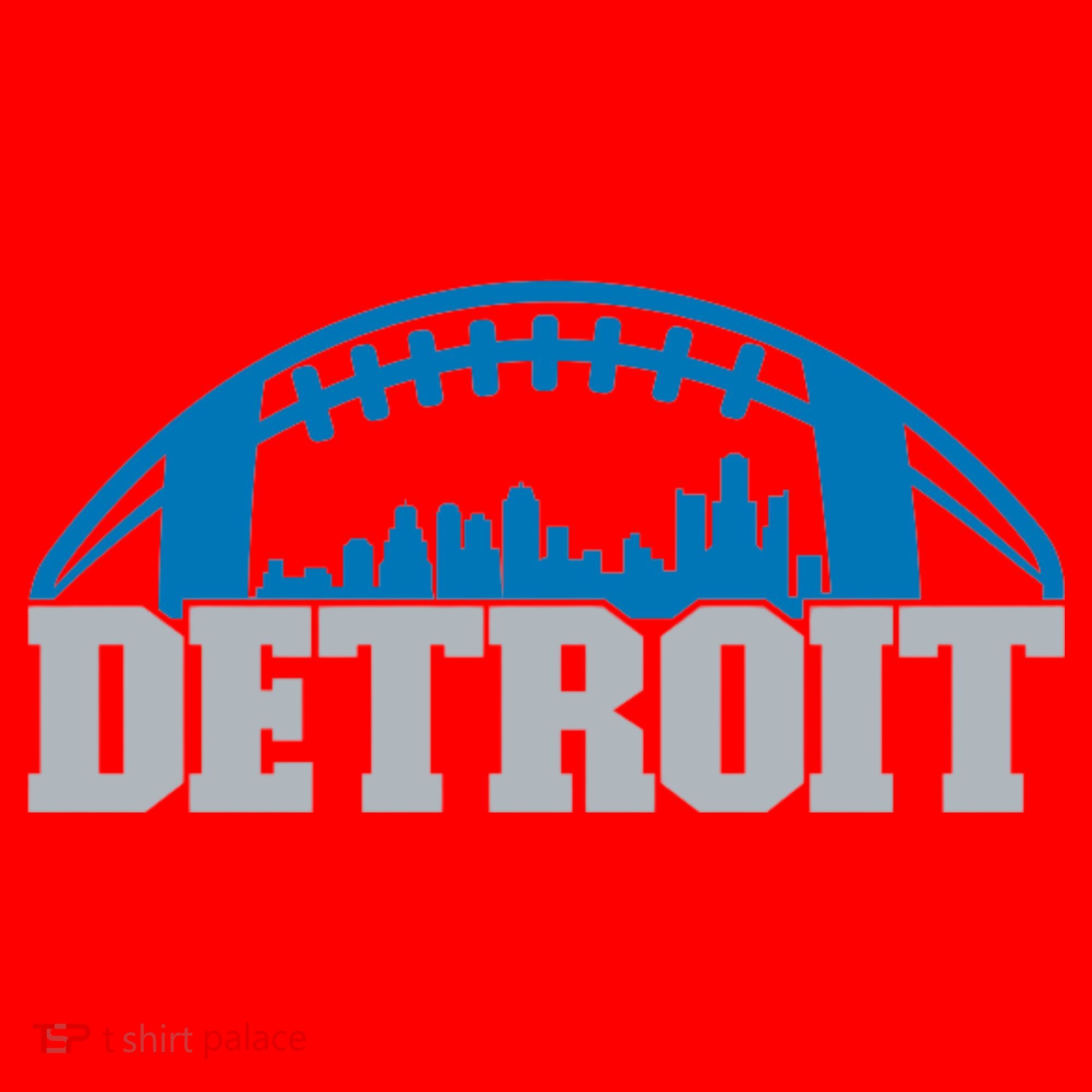 Cool Detroit Football With City Santa Hat
