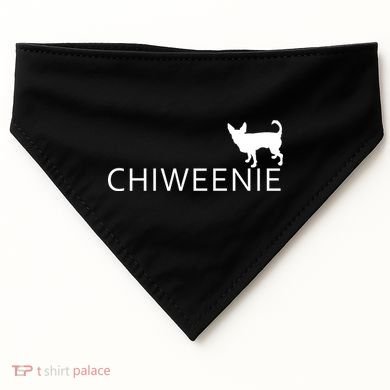 Chiweenie Dog Funny Logo USA-Made Doggie Bandana