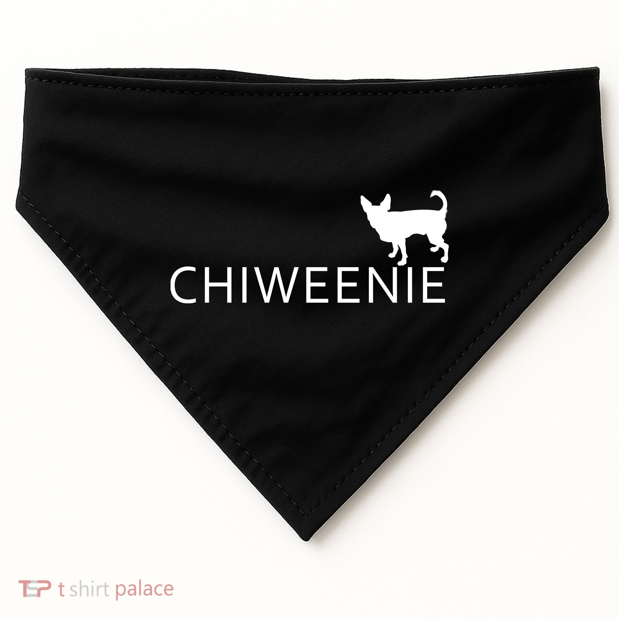 Chiweenie Dog Funny Logo USA-Made Doggie Bandana